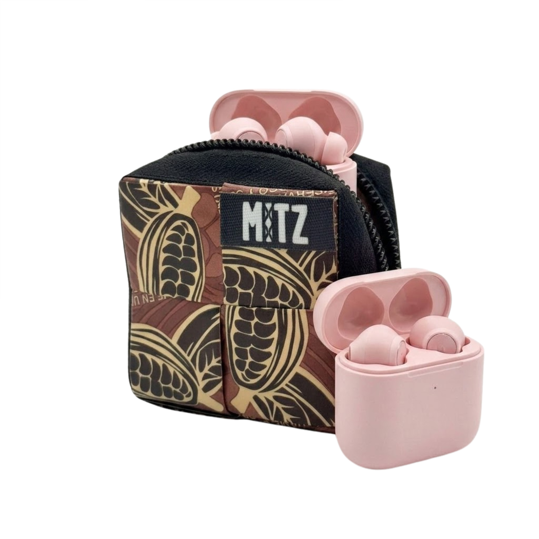 Porta AirPods artesanal abkkao x Fundación Mitz